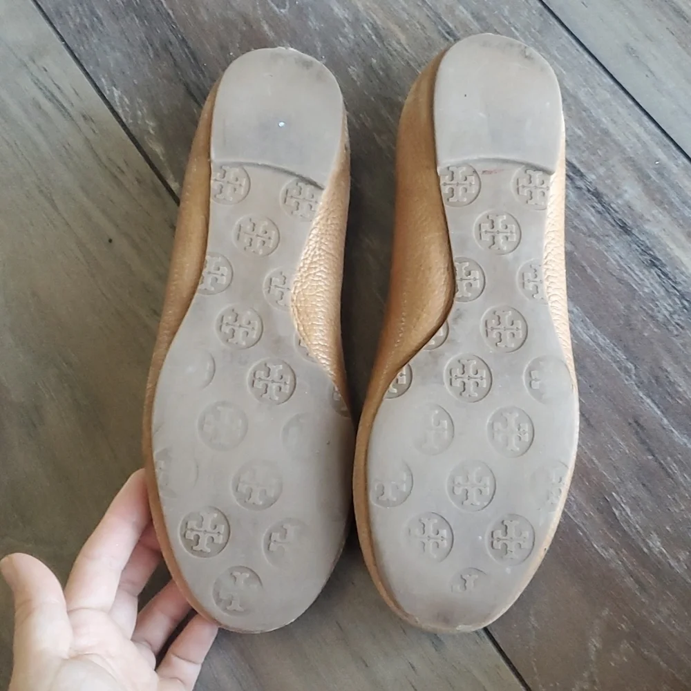 Tory Burch Womens Reva Logo Ballet classic Flats shoes sz 7M